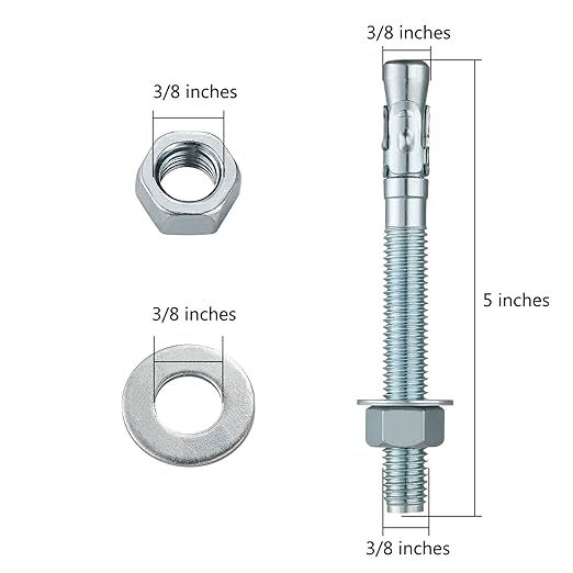 3/8x4 50Pcs Inch Standard Fasteners - Image 2