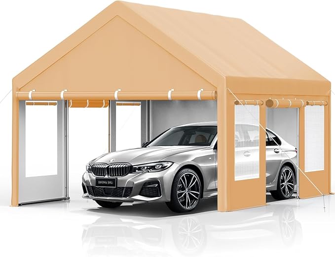 Heavy Duty Carport 13x20 FT Oversized Portable Garage by Acekool
