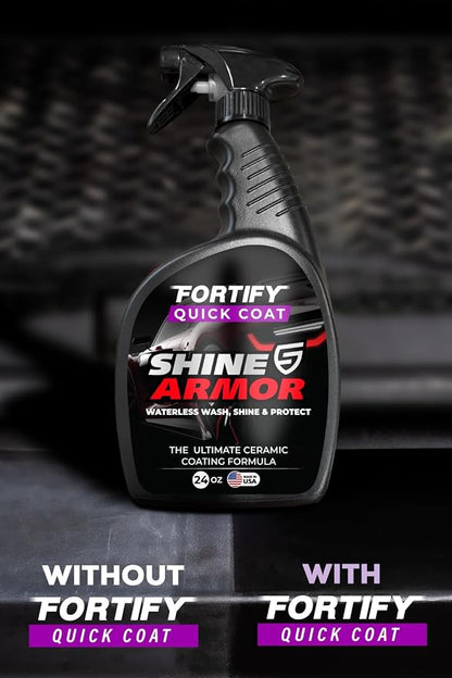 SHINE ARMOR Ceramic Coating Fortify Quick Coat Car Wax Polish Spray Waterless - Image 4