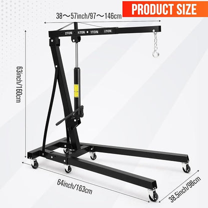2 Ton Hydraulic Engine Hoist - Image 2
