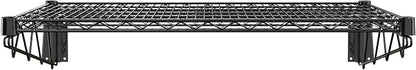 24" x 36" Black Epoxy Wire Wall Mount Shelf - Image 3