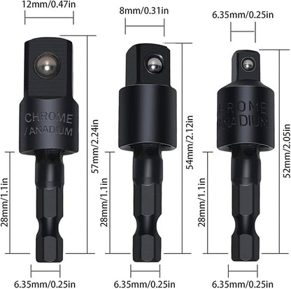 18Pcs Flexible Drill Bit Extension, Include 3Pcs Rotatable Socket Adapter 2Pcs - Image 9