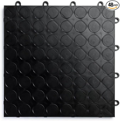 Big Floors RaceDeck CircleTrac, Interlocking Non-Slip Garage Flooring Tile by BigFloors