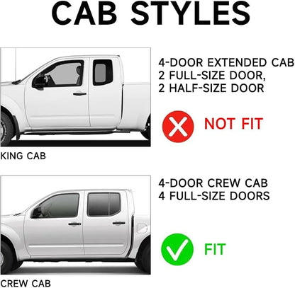 Window Visor Rain Guards Fit for Nissan Frontier Crew Cab 2005-2021 Trucks - Image 2