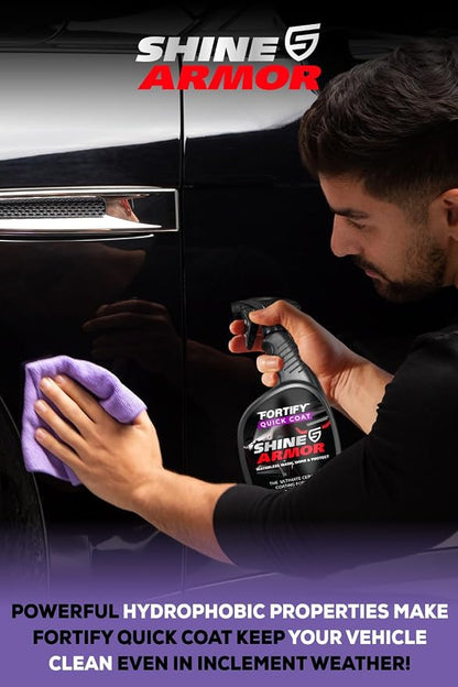 SHINE ARMOR Ceramic Coating Fortify Quick Coat Car Wax Polish Spray Waterless - Image 5