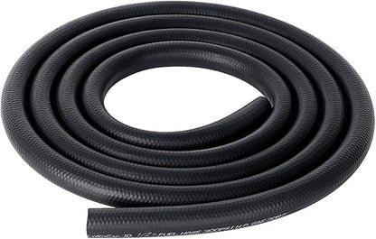 LokoCar Rubber Fuel Hose Line Push Lock 1/2" ID SAE 30R7 NBR 10ft 300PSI Black by GetToKnowEachOther