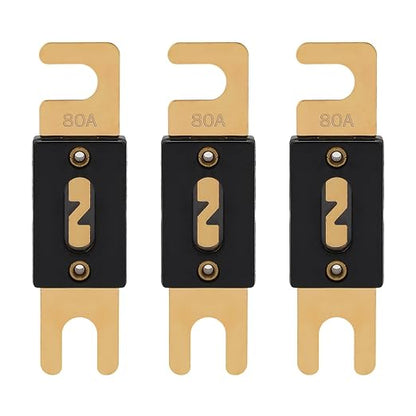 80A ANL Fuse 80 Amp Inline Blade Fuses 32V by VEXUNGA