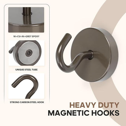 Neosmuk Magnetic Hooks, Cruise Ship Essentials, 120lb+ Heavy Duty Magnetic Hooks - Image 6
