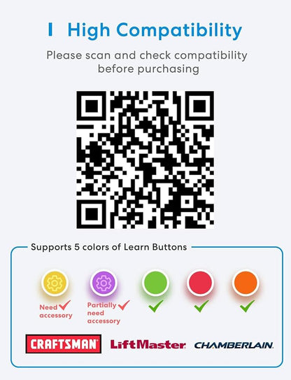 meross Smart Garage Door Opener Remote - Image 2