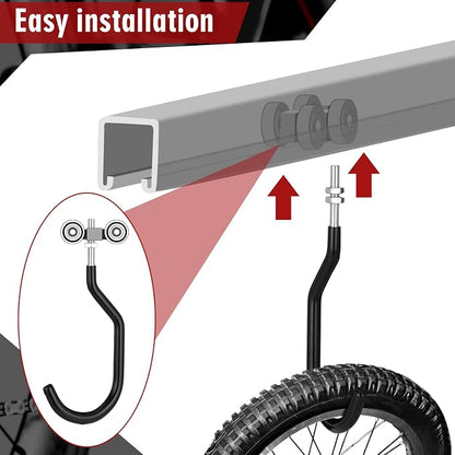 Shimeyao 8 Pcs Machine Thread Bicycle Storage Hook - Image 3
