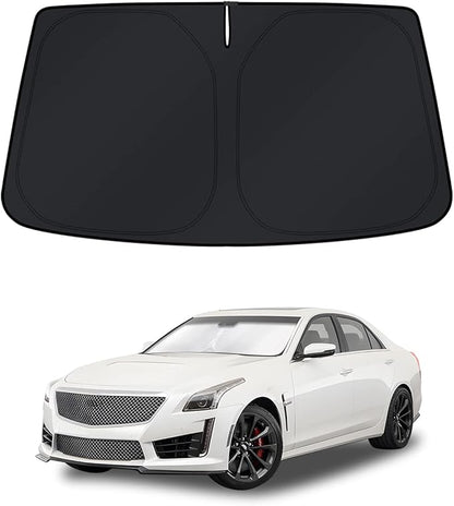 KUST Windshield Sun Shade for Cadillac CTS 2014-2019 Window Shade Sun Visor by KUST
