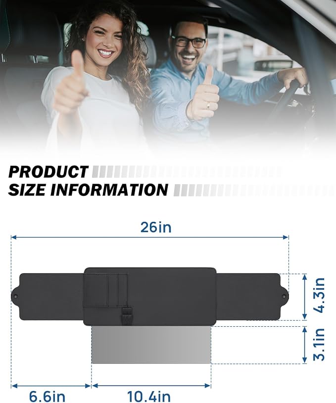 JoyTutus Polarized Sun Visor Sunshade Extender - Image 5