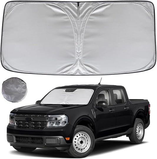 KAYZT Windshield Sun Shade for 2022 2023 2024 2025 Ford Maverick Foldable by KAYZT