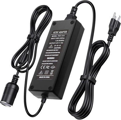 110V-240V to 12V 120W/10A Car Cigarette Lighter Socket AC/DC Power Supply by Xhorse