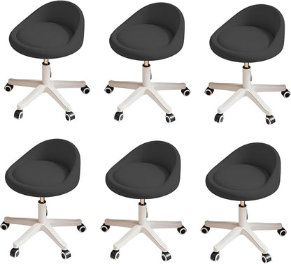 Rolling Stool Set of 6 Rolling Hydraulic Salon Stool by Walktory
