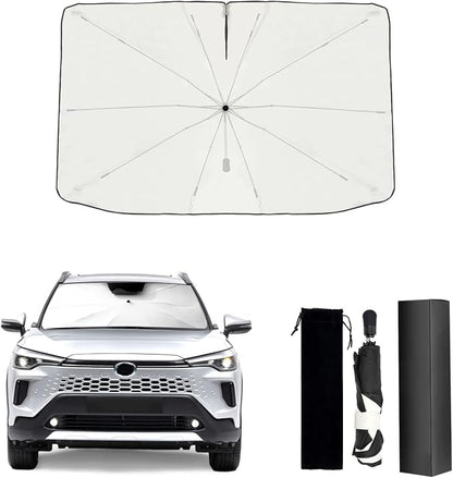 Umbrella Sunshade for Corolla Cross 2025 Accessories, Foldable Windshield Cover by Raspillere