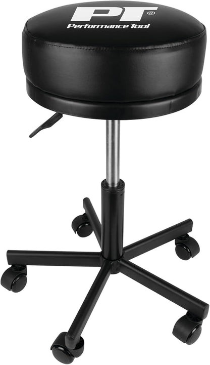 Performance Tool W85033 Extra-Thick Big Top Pneumatic Rolling Shop Stool by PerformanceTool