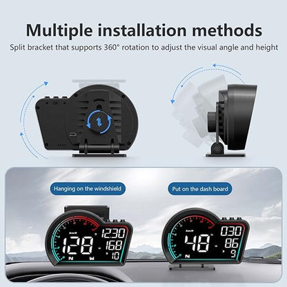 ACECAR Digital GPS Speedometer Universal Car Head Up Display - Image 4