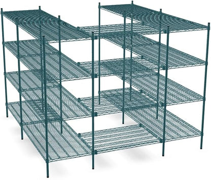 NSF 7' x 7' Walk-in 4-Tier Shelving Unit Kit - Image 2