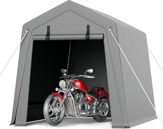 6 x 8 ft Carport Storage Shed, Portable Garage by GarveeLife