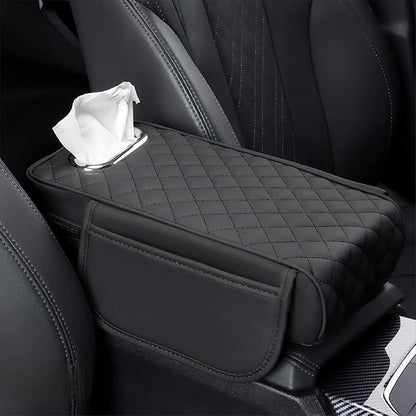 Car Armrest Cover Leather Car Console Covers Box Pad by Rneswi