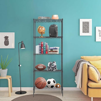 Wire Shelving Unit Metal Shelf Organizer Heavy Duty Wire Rack Storage Unit Rack - Image 2