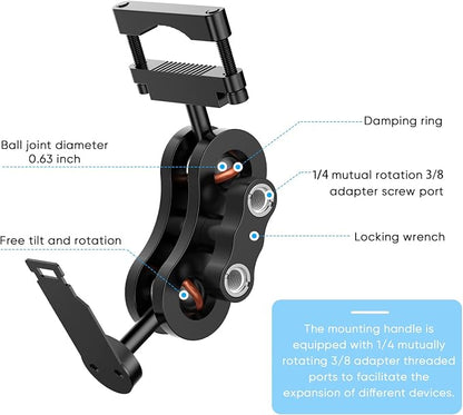 Radar Detector Mount, Aluminum Rearview Mirror Rod Radar Bracket - Image 4