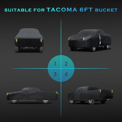 Car Cover Waterproof All Weather Full Outdoor Pickup Truck Cover Rain UV - Image 8