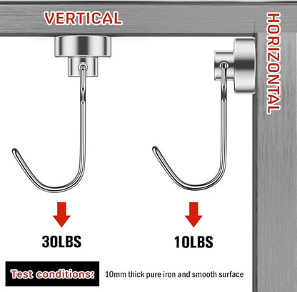 FINDMAG 50 Pack Magnetic Hooks, 30 LB+ Magnet Hooks - Image 3