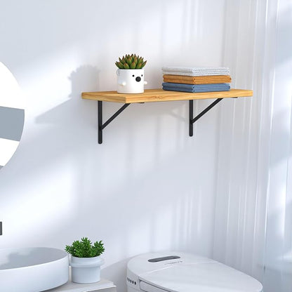 6 Pack L18 x H 12" Black Heavy Duty Shelf Brackets - Image 4