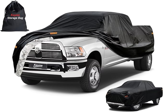 Kayme Truck Cover Custom Fit Dodge Ram 2500/3500 Quad/Extended Cab LB. Full by kayme