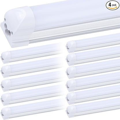 12 Pack, Led Shop Lights, 8FT Led Shop Light, 100W 6000K 15000LM Clear White by DOUYIDOUBEST-LEDLIGHTING