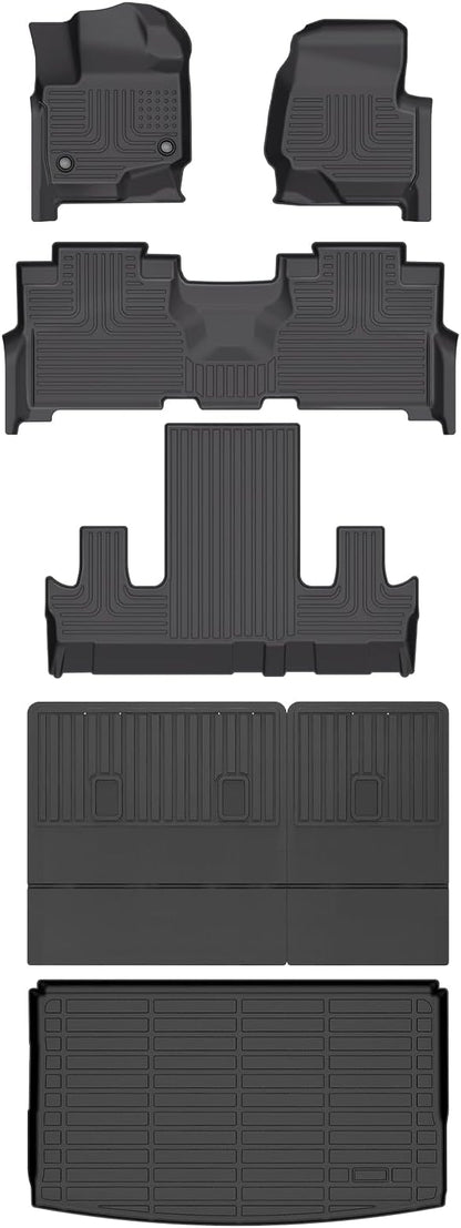 Wayhigh-All Weather Floor Mats and Cargo Mat Set Fit by Wayhigh