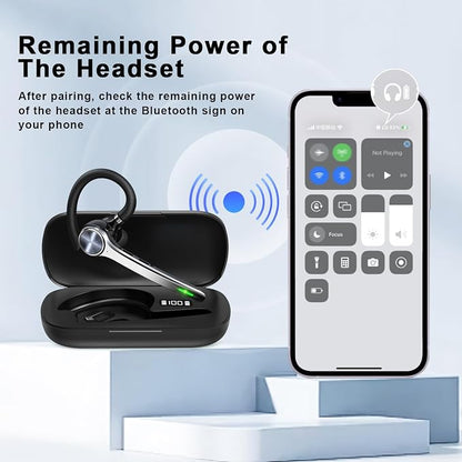 Bluetooth Headset, Wireless Bluetooth Earpiece - Image 3