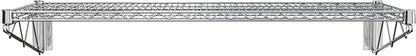 18" x 48" Chrome Wire Wall Mount Shelf - Image 3