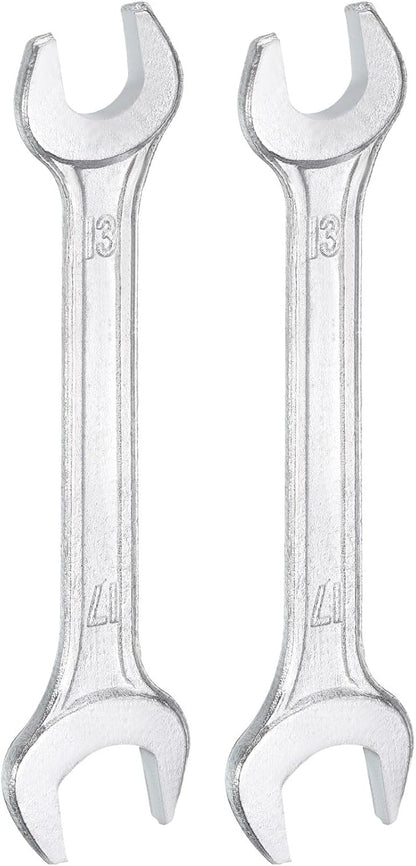 HARFINGTON 2pcs Double Open End Wrench 13mm x 17mm Metric 15 Degree Offset by HARFINGTON