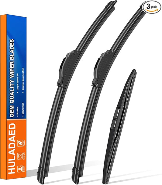 HULADAED® 24'' 20'' 12'' Windshield Wipers Replacement by HULADAED