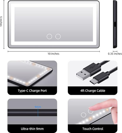 Car Sun Visor Vanity Makeup Mirror, Universal - Image 5