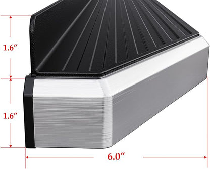 APS 6in 304 Stainless Steel Running Boards Side Bars Side Steps Compatible - Image 3