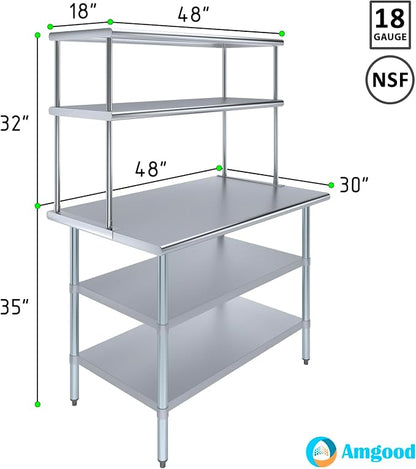 Amgood Stainless Steel Work Table - Image 3