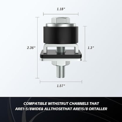 SKTREX Anti-Skid designTrolley Roller Wheels Limit Trolley Assembly Positioning - Image 3