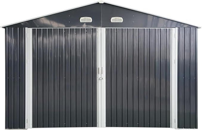 LANTRO JS Sheds & Outdoor Storage, 13x20ft Large Outdoor Metal Garage Shed - Image 8