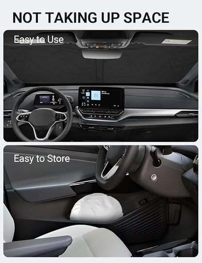 Proadsy for Volkswagen VW ID.4 2021-2025 Windshield Sun Shade 4-Layer Foldable - Image 8