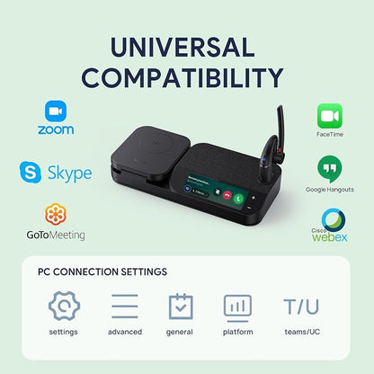 Yealink Bluetooth Headset Workstation, Office Wireless Headset - Image 7
