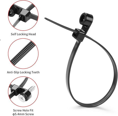 200 PCS 14 inch Black Zip Ties - Image 4