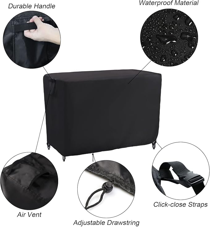 Kingling Outdoor Table Cover 42 Inch, Waterproof Prep Table Covers Bar Table - Image 4