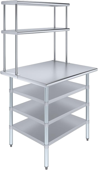 Amgood 30" x 36" Stainless Steel Work Table by AmGood