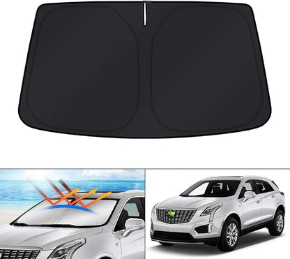 KUST Windshield Sun Shade for 2017-2024 2025 Cadillac XT5 Accessories Window by KUST