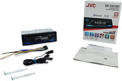 JVC KD-SX27BT Car Stereo with Bluetooth, 100W Digital Media Receiver, 1.5A USB - Image 8