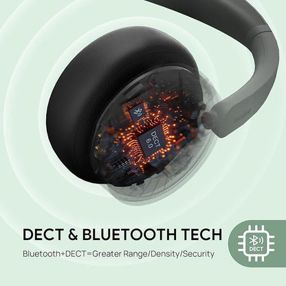 Yealink WH64 Hybrid DECT& Bluetooth Wireless Headset, 492ft Range Mono Teams UC - Image 3